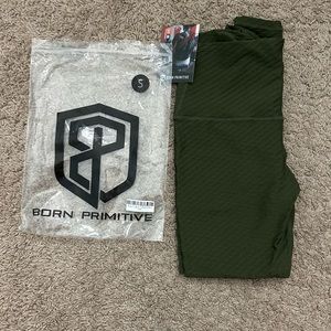 Born Primitive Paragon Leggings Green-Small NEW